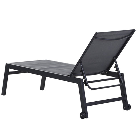 Rootz Lounger Garden – Grau – Aluminium, Netz – 66,53 cm x 25,59 cm x 40,15 cm