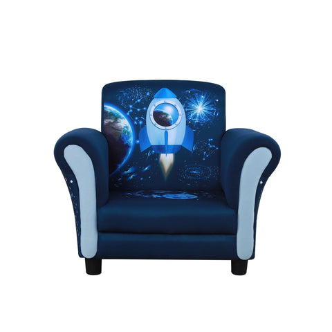 Rootz Kindersofa – Blau – Polyester, Holz, Schaumstoff – 23,42 cm x 16,92 cm x 18,3 cm