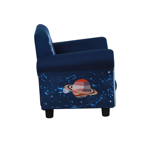 Rootz Kindersofa – Blau – Polyester, Holz, Schaumstoff – 23,42 cm x 16,92 cm x 18,3 cm