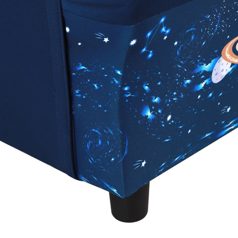 Rootz Kindersofa – Blau – Polyester, Holz, Schaumstoff – 23,42 cm x 16,92 cm x 18,3 cm