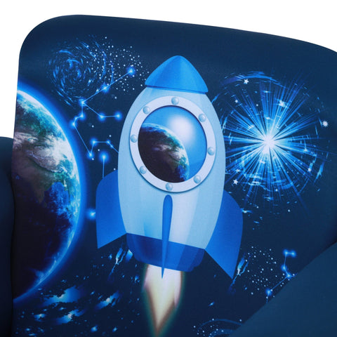 Rootz Kindersofa – Blau – Polyester, Holz, Schaumstoff – 23,42 cm x 16,92 cm x 18,3 cm