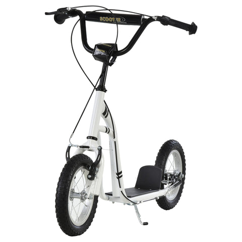 Rootz Scooter Kids - White - Steel, Aluminium, Rubber - 47.24 cm x 22.83 cm x 33.46 cm