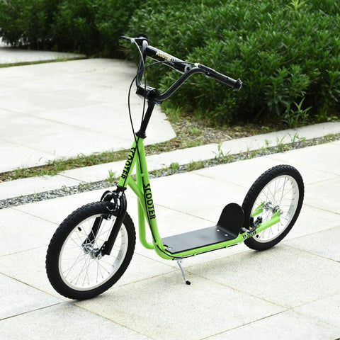 Rootz Scooter Children - Green - Steel, Aluminium, Rubber - 54.72 cm x 22.83 cm x 37.79 cm