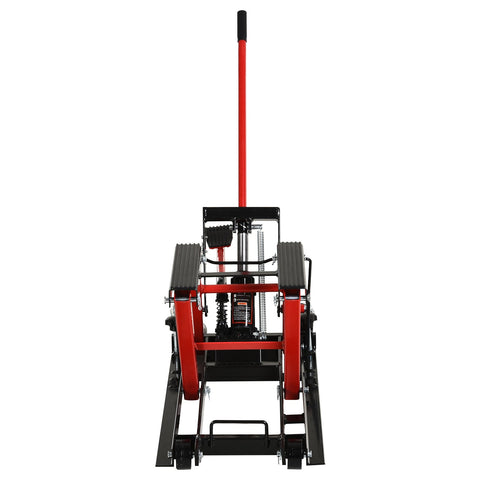 Rootz Motorcycle Jac - Black, Red - Steel, Rubber - 43.3 cm x 14.17 cm x 26.37 cm