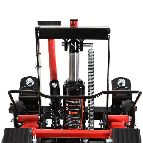 Rootz Motorcycle Jac - Black, Red - Steel, Rubber - 43.3 cm x 14.17 cm x 26.37 cm