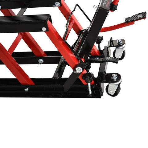 Rootz Motorcycle Jac - Black, Red - Steel, Rubber - 43.3 cm x 14.17 cm x 26.37 cm