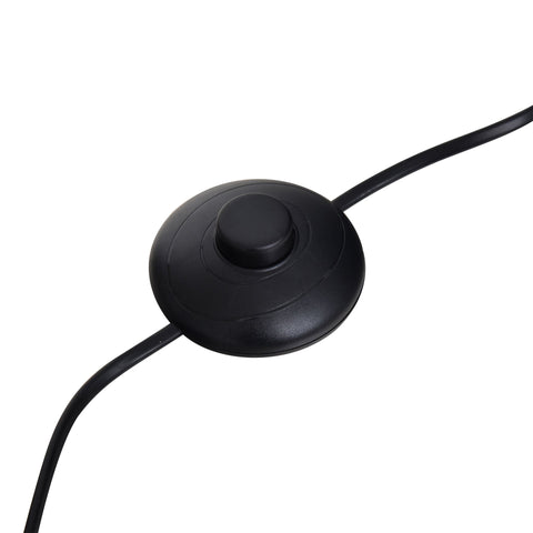 Rootz Floor Lamp - Brown, Gay, Black - Fir Wood, Steel, Fabric - 14.17 cm x 14.17 cm x 64.96 cm