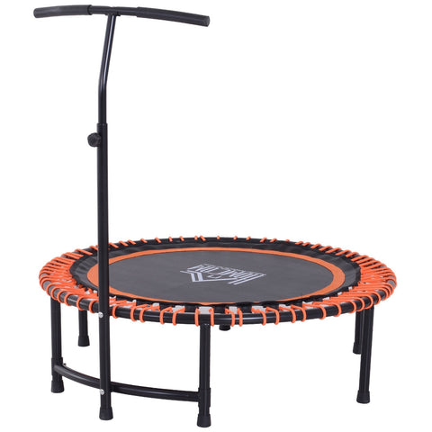 Rootz Trampoline Fitness - Black, Orange - Steel, Pp, Eva - 45 cm x 45 cm x 54.33 cm