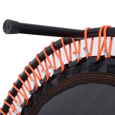 Rootz Trampoline Fitness - Black, Orange - Steel, Pp, Eva - 45 cm x 45 cm x 54.33 cm