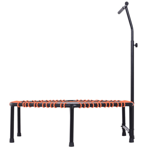 Rootz Trampoline Fitness - Black, Orange - Steel, Pp, Eva - 48 cm x 48 cm x 54.33 cm