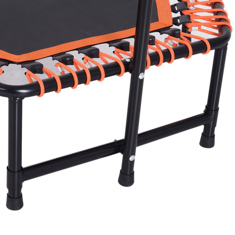 Rootz Trampoline Fitness - Black, Orange - Steel, Pp, Eva - 48 cm x 48 cm x 54.33 cm
