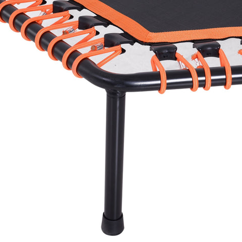 Rootz Trampoline Fitness - Black, Orange - Steel, Pp, Eva - 48 cm x 48 cm x 54.33 cm