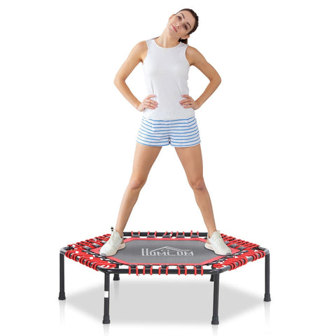 Rootz Trampoline Fitness - Rood - Staal, Pp - 39,76 cm x 39,76 cm x 12,99 cm