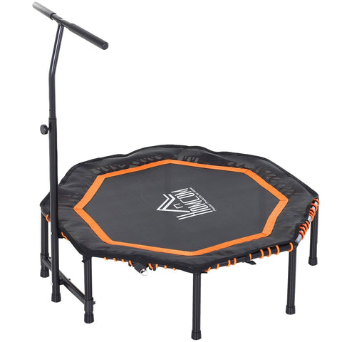 Rootz Trampolin Fitness – Orange, Schwarz – Stahl, PP, Eva – 48,03 cm x 48,03 cm x 48,03 cm