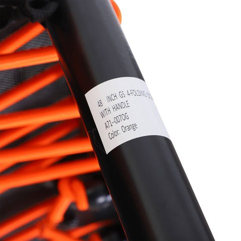 Rootz Trampolin Fitness – Orange, Schwarz – Stahl, PP, Eva – 48,03 cm x 48,03 cm x 48,03 cm