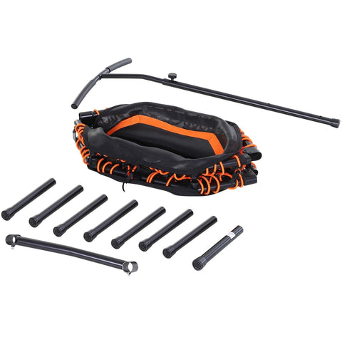 Rootz Trampolin Fitness – Orange, Schwarz – Stahl, PP, Eva – 48,03 cm x 48,03 cm x 48,03 cm