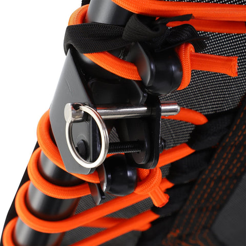 Rootz Trampolin Fitness – Orange, Schwarz – Stahl, PP, Eva – 48,03 cm x 48,03 cm x 48,03 cm