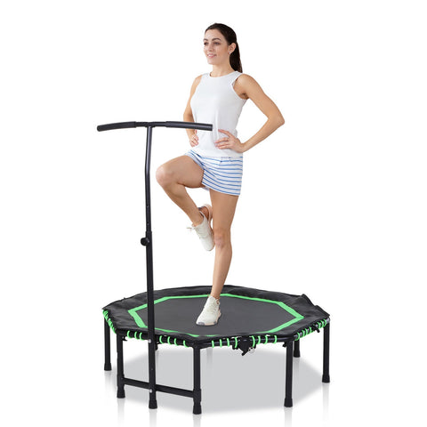 Rootz Trampoline Fitness - Green, Black - Steel, Pp, Eva - 48.03 cm x 48.03 cm x 48.03 cm