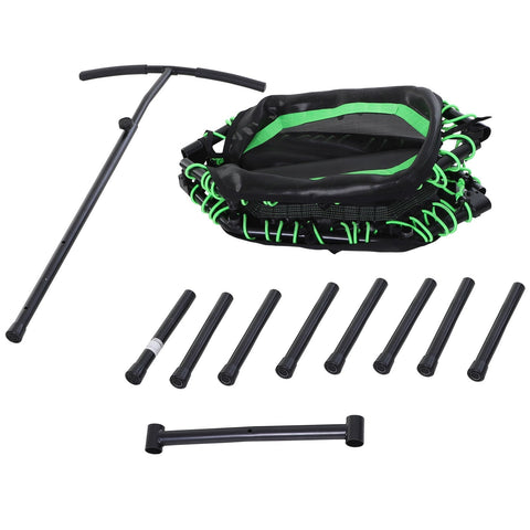 Rootz Trampoline Fitness - Green, Black - Steel, Pp, Eva - 48.03 cm x 48.03 cm x 48.03 cm