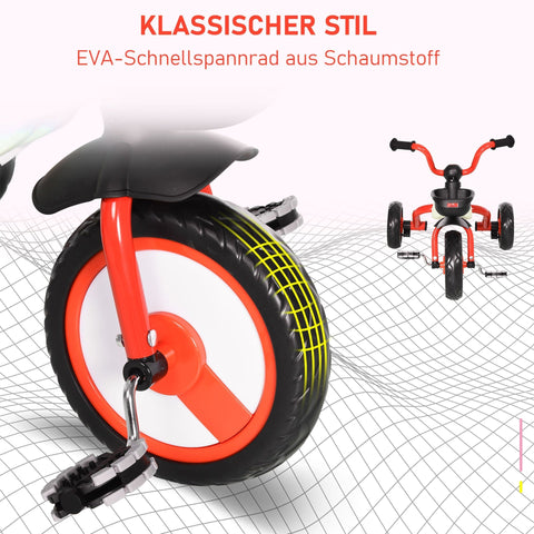 Rootz Kinderdreirad – Rot – Metall, Kunststoff – 25,59 cm x 19,68 cm x 22,04 cm