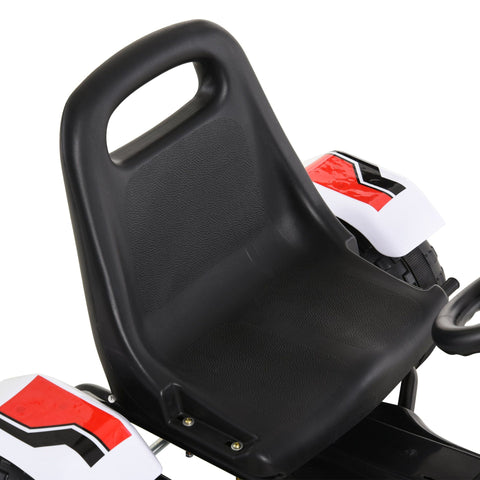 Rootz Go-Kart mit Pedal – Weiß – Stahl – 40,94 cm x 25,98 cm x 22,44 cm