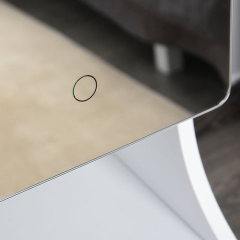 Rootz 2-in-1-Schmuckregal-Spiegelschrank – Weiß – Holzwerkstoff, Glas, Abs – 14,56 cm x 11,81 cm x 62,2 cm