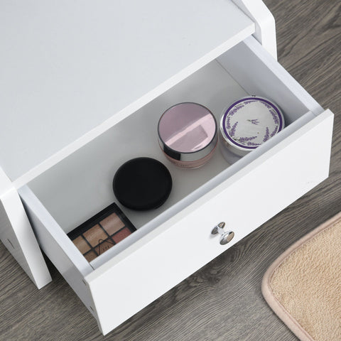 Rootz 2-in-1-Schmuckregal-Spiegelschrank – Weiß – Holzwerkstoff, Glas, Abs – 14,56 cm x 11,81 cm x 62,2 cm