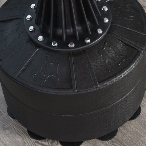 Rootz Staande Bokszak - Zwart, Rood - Pu, Pe, Hdpe - 34.64cm x 18.89cm x 80.7cm