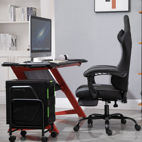 Rootz Gaming Chair - Zwart - Foam, Pu - 24,4 cm x 20,47 cm x 50,39 cm