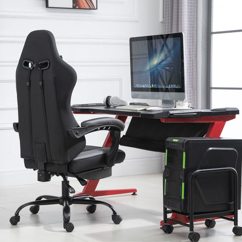 Rootz Gaming Chair - Zwart - Foam, Pu - 24,4 cm x 20,47 cm x 50,39 cm