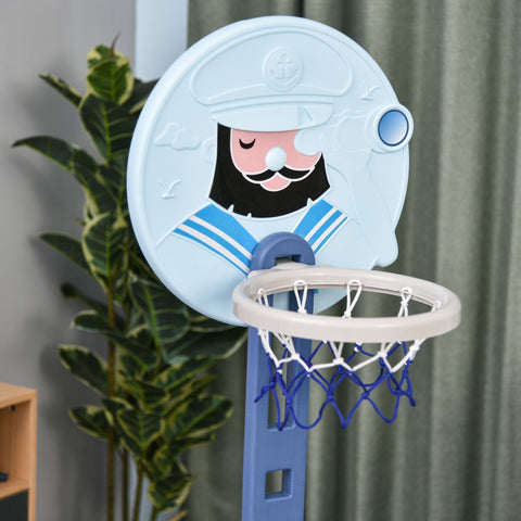 Rootz Thrace Basketball Stand Set 4-in-1 - Blue - Hdpe - 22.83 cm x 22.04 cm x 60.62 cm