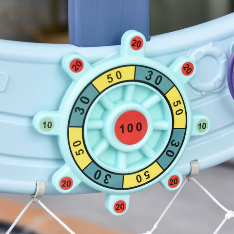 Rootz Thrace Basketball Stand Set 4-in-1 - Blue - Hdpe - 22.83 cm x 22.04 cm x 60.62 cm