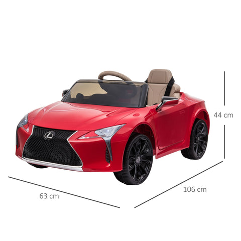 Rootz Lexus Kinderauto - Rood - Pp, Metaal - 41,73 cm x 24,8 cm x 17,32 cm