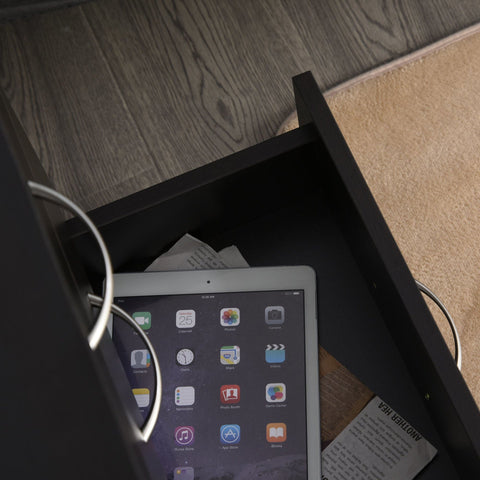 Rootz Nachtkastje Met 3 Laden - Zwart - Spaanplaat - 15.74 cm x 13.77 cm x 22.83 cm