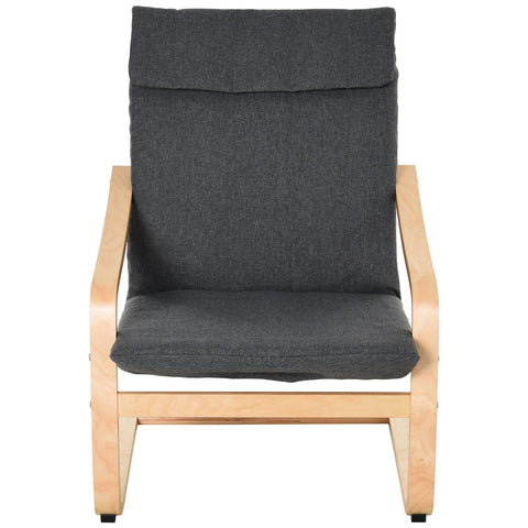 Rootz Relax Chair Fauteuil - Grijs - Linnen, Eucalyptus, Spons - 25,59 cm x 27,16 cm x 38,58 cm