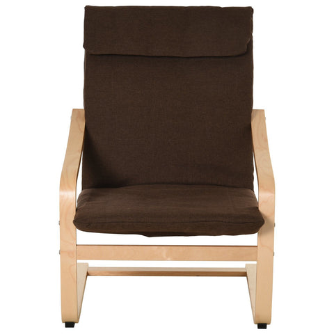 Rootz Relax Chair Fauteuil - Bruin - Linnen, Eucalyptus, Spons - 25,59 cm x 27,16 cm x 38,58 cm