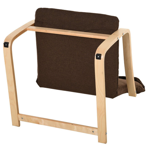 Rootz Relax Chair Fauteuil - Bruin - Linnen, Eucalyptus, Spons - 25,59 cm x 27,16 cm x 38,58 cm