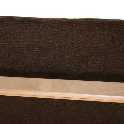 Rootz Relax Chair Fauteuil - Bruin - Linnen, Eucalyptus, Spons - 25,59 cm x 27,16 cm x 38,58 cm