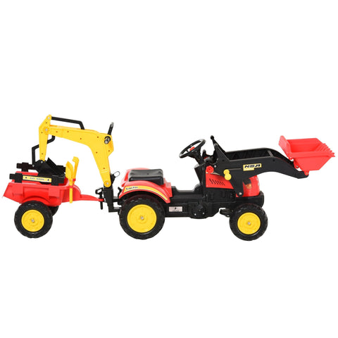 Rootz Trapauto met Font Charger - Rood - Staal, Kunststof - 70,47 cm x 16,53 cm x 23,22 cm