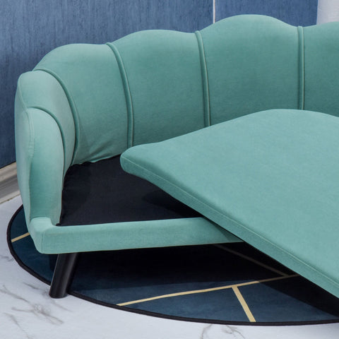 Rootz Hondensofa Met Rugleuning - Groen - Foam - 38.77 cm x 23.81 cm x 13.97 cm