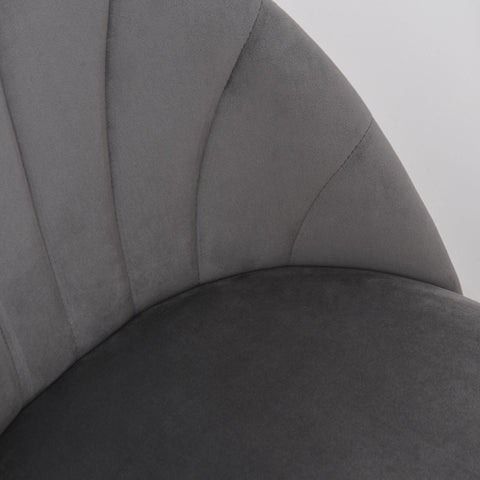 Rootz Dining Chair Set - Grey, Black - Polyester, Metal - 19.68 cm x 21.25 cm x 31.1 cm