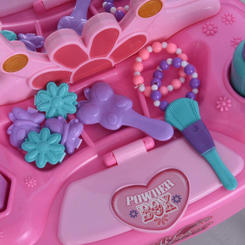 Rootz Children's Dressing Table - Pink - Plastic - 13.77 cm x 7.87 cm x 23.42 cm