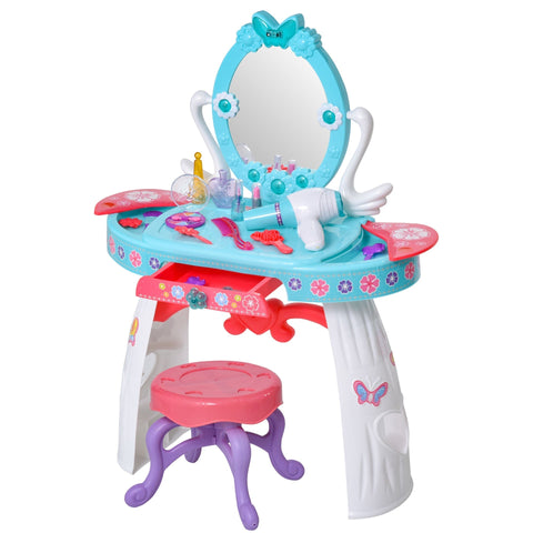 Rootz Children's Dressing Table - Blue - Plastic - 19.48 cm x 9.25 cm x 27.36 cm