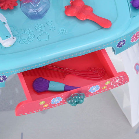 Rootz Children's Dressing Table - Blue - Plastic - 19.48 cm x 9.25 cm x 27.36 cm