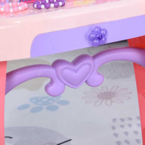 Rootz Children's Dressing Table - Pink - Plastic - 19.48 cm x 9.25 cm x 27.36 cm