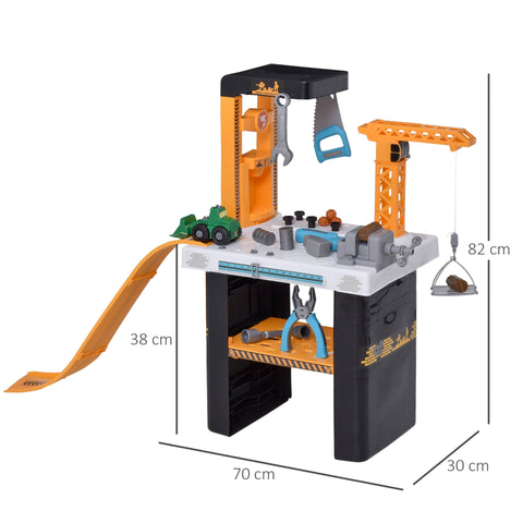 Rootz Children's Workbench - Yellow, Black - Pp - 32.28 cm x 11.81 cm x 27.55 cm