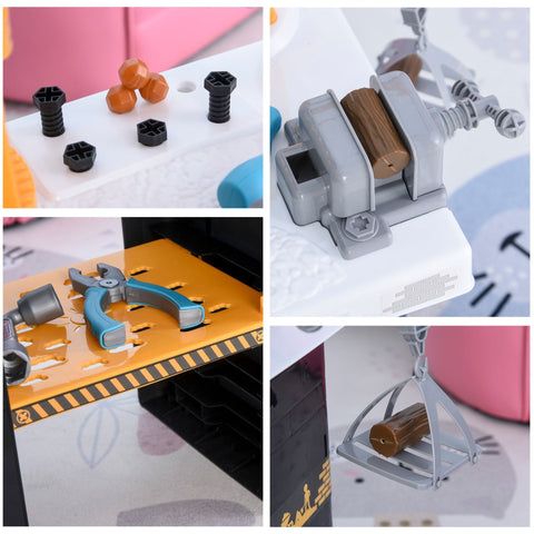 Rootz Children's Workbench - Yellow, Black - Pp - 32.28 cm x 11.81 cm x 27.55 cm