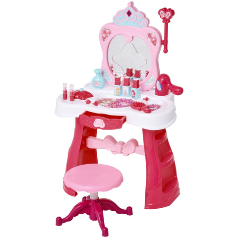 Rootz Kinder Kaptafel 2-Set - Roze, Wit - Pp - 17.32 cm x 11.02 cm x 26.37 cm