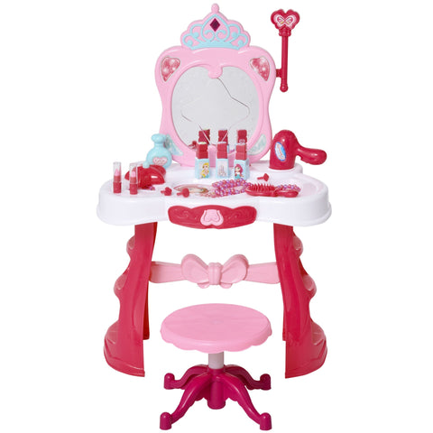 Rootz Kinder Kaptafel 2-Set - Roze, Wit - Pp - 17.32 cm x 11.02 cm x 26.37 cm