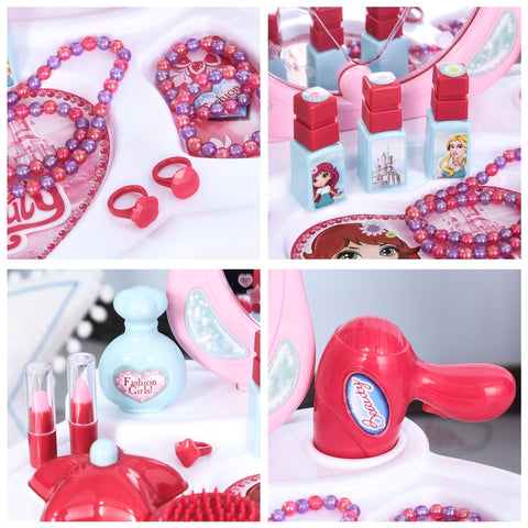 Rootz Kinder Kaptafel 2-Set - Roze, Wit - Pp - 17.32 cm x 11.02 cm x 26.37 cm